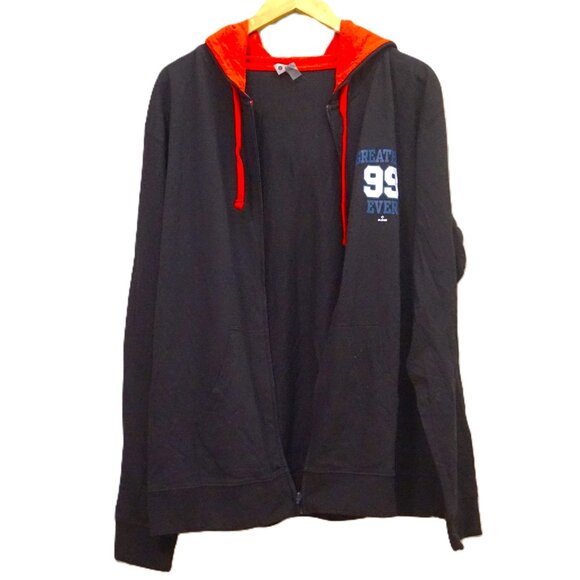Next Level Black & Red Hoodie Jacket with “Greatest Ever 99” Large - Picture 4 of 6